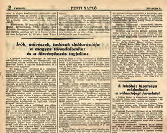 Pesti Napló 1938