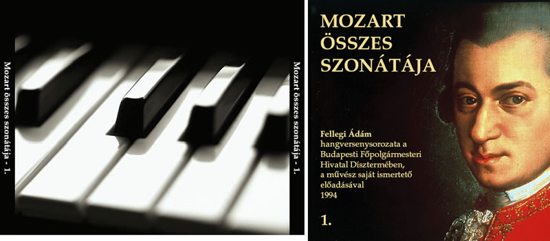 Mozart összes (18) zongoraszonátája
